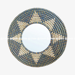 Handwoven Seagrass Decorative Mirror