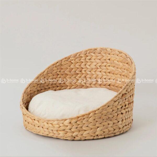 B-Home Handmade Water Hyacinth Pet Bed