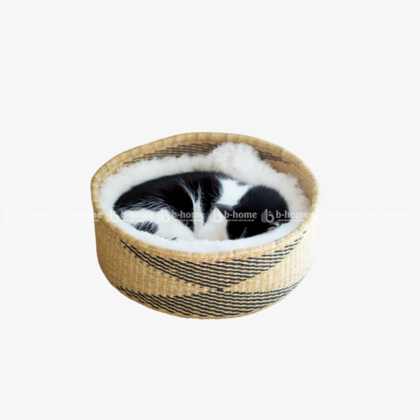 handmade seagrass pet bed