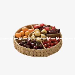 Round Handmade Water Hyacinth Tray