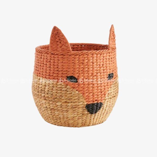 Water Hyacinth Fox-Shaped Basket