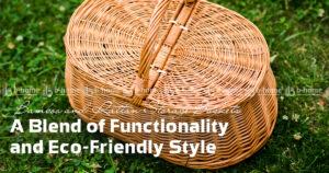 Bamboo and Rattan Storage Baskets