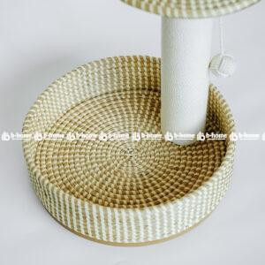 cat tree with scratching post and bed