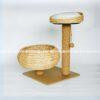 2-storey cat tree handmade with water hyacinth