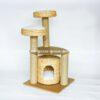 Handmade 3-tier cat tree made of water hyacinth