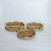 Set of 3 Handmade Seagrass Trays