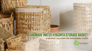 Handmade Water Hyacinth Storage Basket